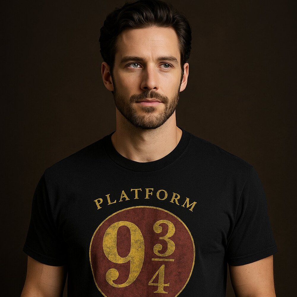 Harry Potter Platform 9¾ Hogwarts Express Graphic T-Shirt – Size 2XL